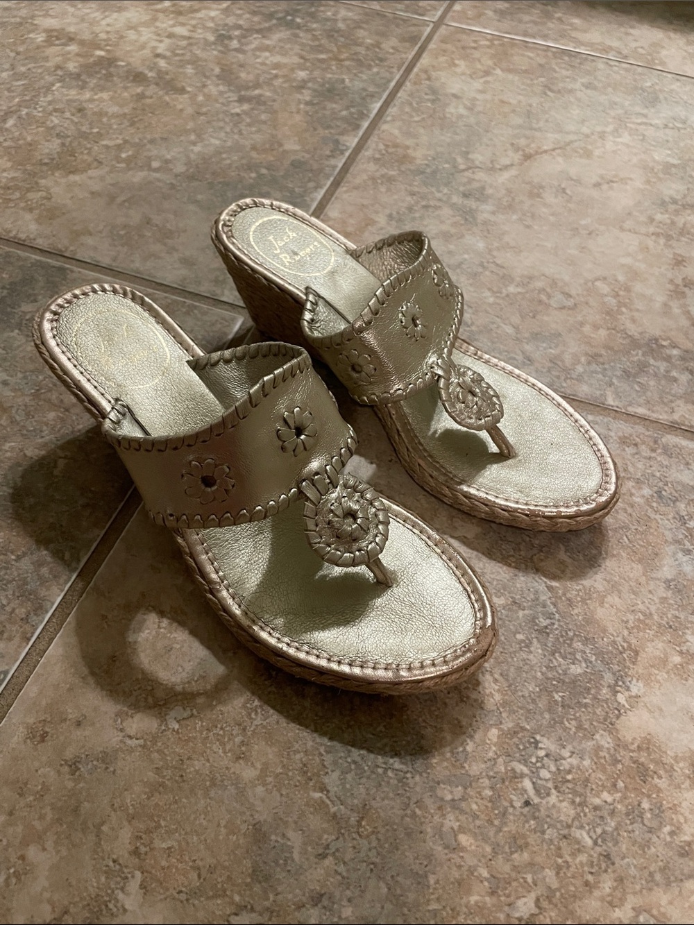 Jack Rogers Marbella Wedge sandal, size 8